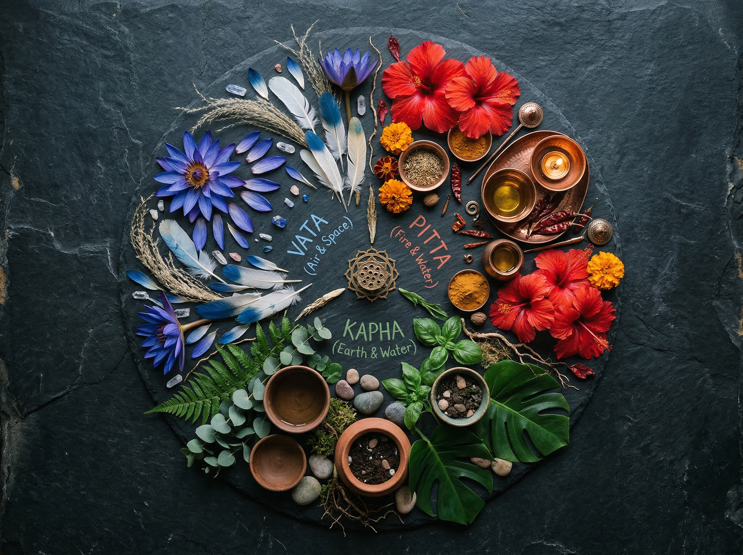 Ayurvedic dosha mandala
