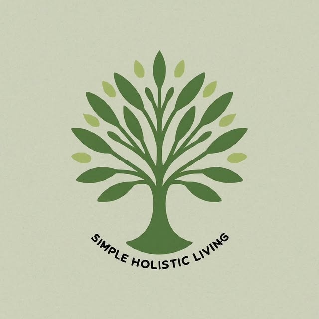 Simple Holistic Living tree logo